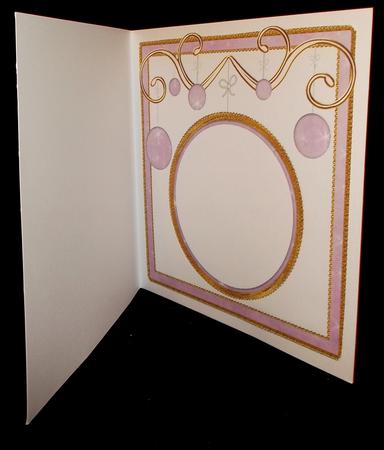 Lilac Star Twinkles Christmas Bauble 8in Insert Panel by Suzi Cooper