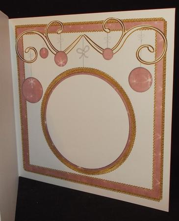 Plum Star Twinkles Christmas Bauble 8in Insert Panel by Suzi Cooper