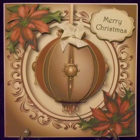 Vintage Christmas Bauble - Dusky Rose by Suzi Cooper