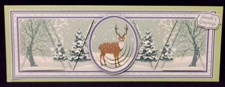 Christmas Reindeer Large Dl Topper & Stacking Layers by Suzi Cooper
