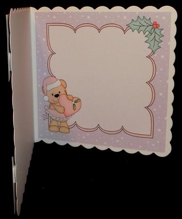 8 x 8 Christmas Livvy Bear's Heart Insert by Suzi Cooper