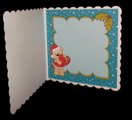 8 x 8 Christmas Livvy Bear's Heart Insert by Suzi Cooper