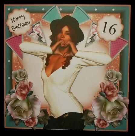 Teenage Love Card Front Kit by Suzi Cooper