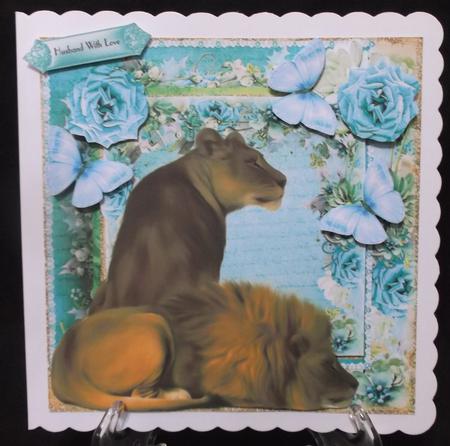 The Lions Card Front Kit by Suzi Cooper