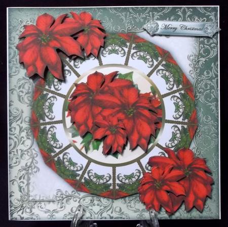 Vintage Poinsettias Mini Kit by Suzi Cooper