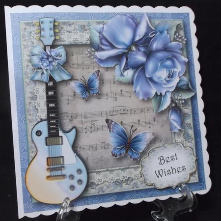 The Music of the Blue Roses 8x8 Quick Topper by Suzi Cooper