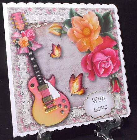 The Music of the Peach Roses 8x8 Quick Topper by Suzi Cooper