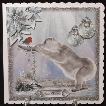 Beautiful Polar Bear Cub Topper by Suzi Cooper