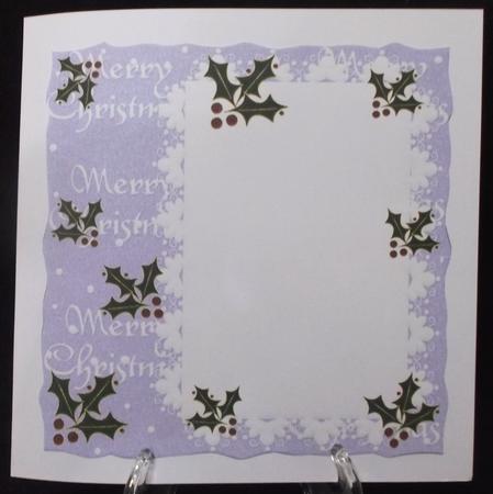 Blank Wavy Edge Christmas Insert 8 by Suzi Cooper