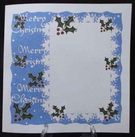 Blank Wavy Edge Christmas Insert 4 by Suzi Cooper