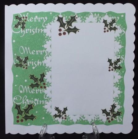 Blank Wavy Edge Christmas Insert 7 by Suzi Cooper