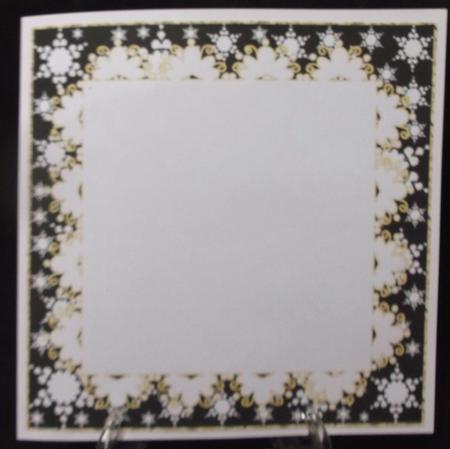 Christmas Blank Insert with Snowflakes 10 by Suzi Cooper