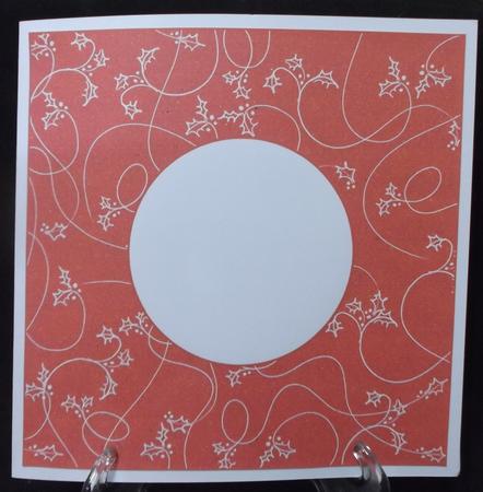 Christmas Holly Red Insert 8x8 by Suzi Cooper