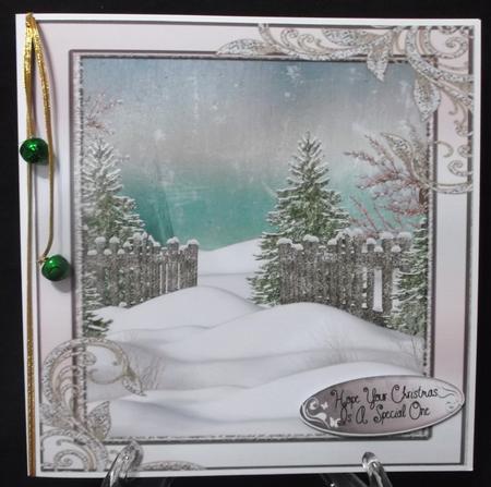Beautiful Snow Scene 8x8 by Suzi Cooper