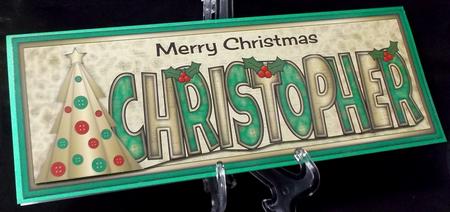 Buttons Christmas Trees Ii Christopher Large Dl by Suzi Cooper