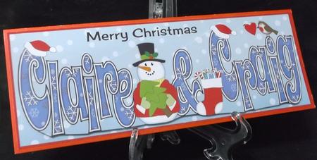 Christmas Names Claire & Craig Large Dl by Suzi Cooper