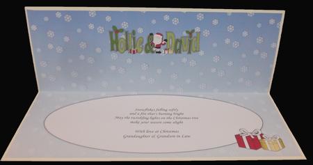 Shy Santa Hollie & David Large Dl Insert by Suzi Cooper