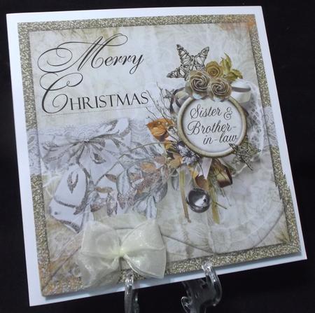 Golden Christmas Sister & Brother-in-law Swirl Stacker by Suzi Cooper