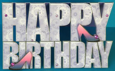 Happy Birthday Cut-out Card by Suzi Cooper