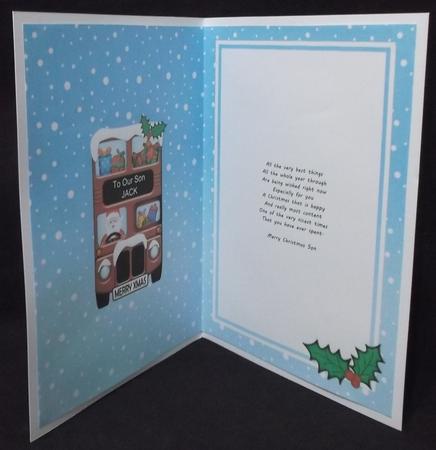 Xmas Santa Express A5 Jack Matching A5 Insert by Suzi Cooper
