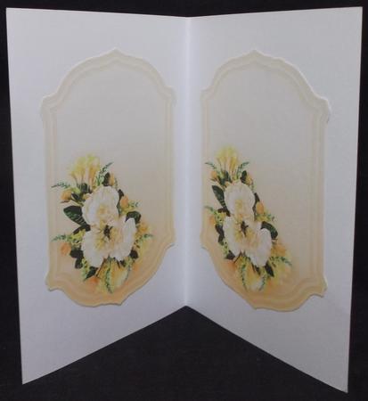Cream Roses and Yellow Freesias Insert Plates by Suzi Cooper