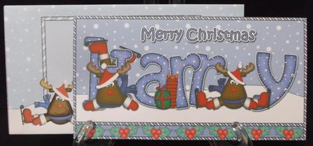 Christmas Harry Rudolph Money or Gift Wallet Card Kit by Suzi Cooper