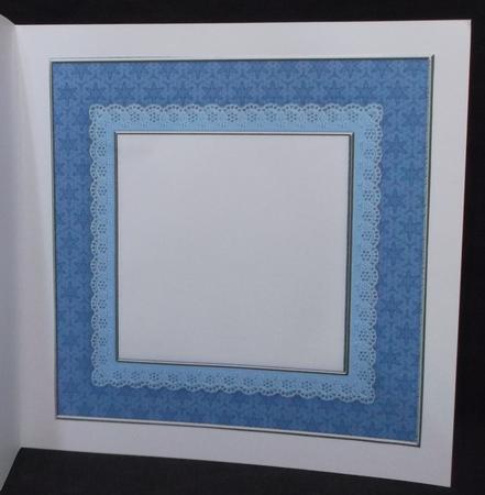 Blue Christmas Scene Matching 8in x 8in Insert Plate by Suzi Cooper