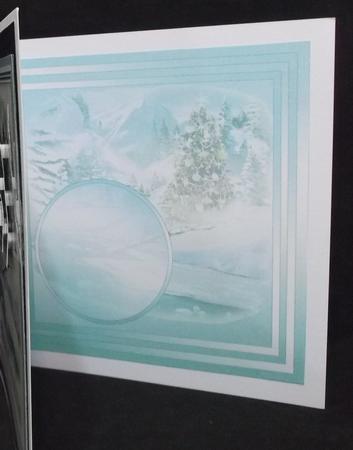 Christmas Tree Snow Scene - 8in x 8in Insert Plate by Suzi Cooper