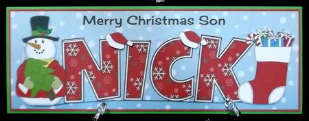 Snowman Son Nick Large Dl by Suzi Cooper