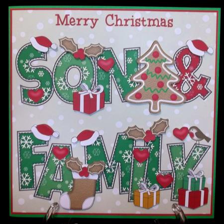 8x8 Gingerbread Christmas Son & Family by Suzi Cooper