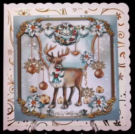 Winter Christmas Reindeer Card Kit by Suzi Cooper