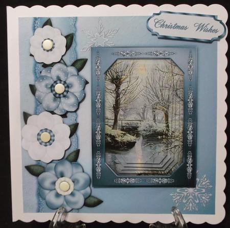 Winter Wonderland - 8" Square Card Pyramage Mini-kit by Suzi Cooper