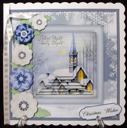Silent Night - 8" Square Card Pyramage Mini-kit by Suzi Cooper