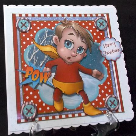 Superboy's Christmas Card Front Kit by Suzi Cooper