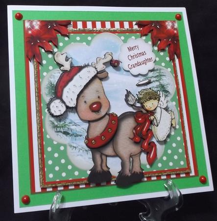 Christmas Bow Card Front Kit by Suzi Cooper
