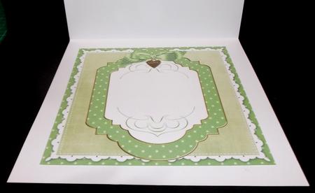 Olive Christmas Plain 7in x 7in Square Insert Panel Sheet by Suzi Cooper