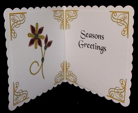 Set of 6 Christmas Inserts 6 Inch Gold 2 by Suzi Cooper