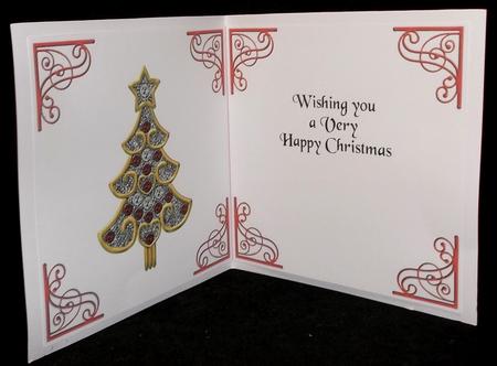 Set of 6 Christmas Inserts 6 Inch Red 5 by Suzi Cooper