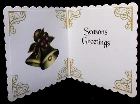 Set of 6 Christmas Inserts 6 Inch Gold 4 by Suzi Cooper