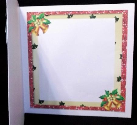 Christmas Bells and Holly 8x8 Insert by Suzi Cooper