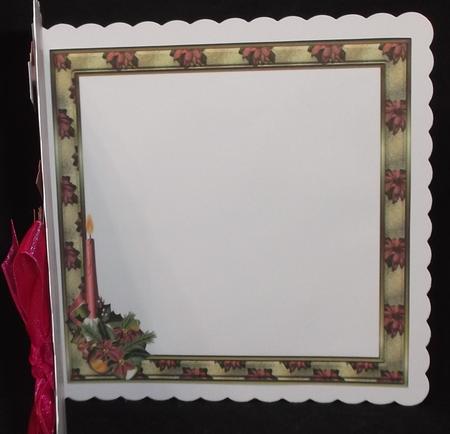 Christmas Poinsettia 8 x 8ins Insert 2 by Suzi Cooper