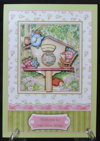 New Home - the Bird House - Decoupage by Suzi Cooper
