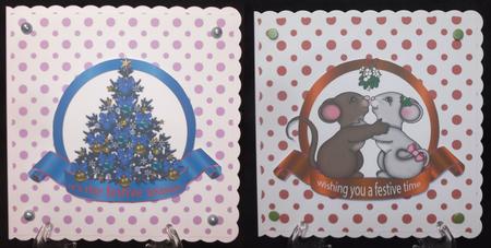 2 Christmas Toppers by Suzi Cooper