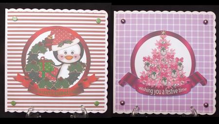 2 Christmas Toppers Set 3 by Suzi Cooper