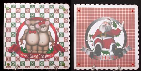 2 Christmas Toppers Set 4 by Suzi Cooper