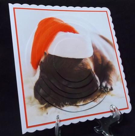 Yule Tide Magic - Cute Christmas Pug Puppy + Insert & Tag by Suzi Cooper