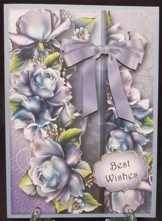 An Abundance of Blue Roses A5 by Suzi Cooper