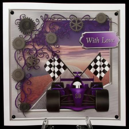 The Winner Decoupage Card Front by Suzi Cooper