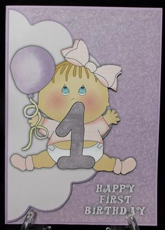 Lilac Girl First Birthday by Suzi Cooper