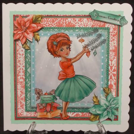 Dressing the Tree Card Front Kit by Suzi Cooper